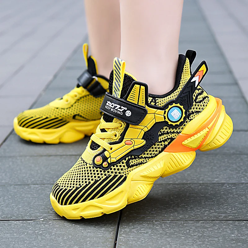 Кроссовки детские для мальчиков из дышащей сетки Размер 29-39 # От 7 до 12 лет |