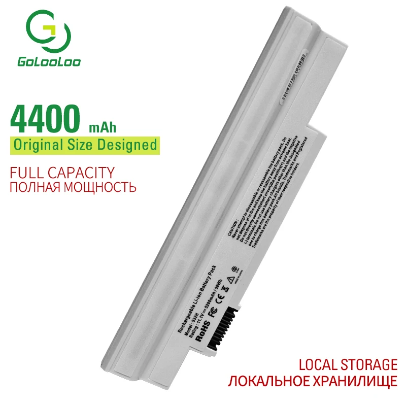 Golooloo 6 ячеек Аккумулятор для ноутбука acer Aspire One 532h 2067 21b 533 EMACHINES eM350 UM09G31 UM09G41 UM09G51