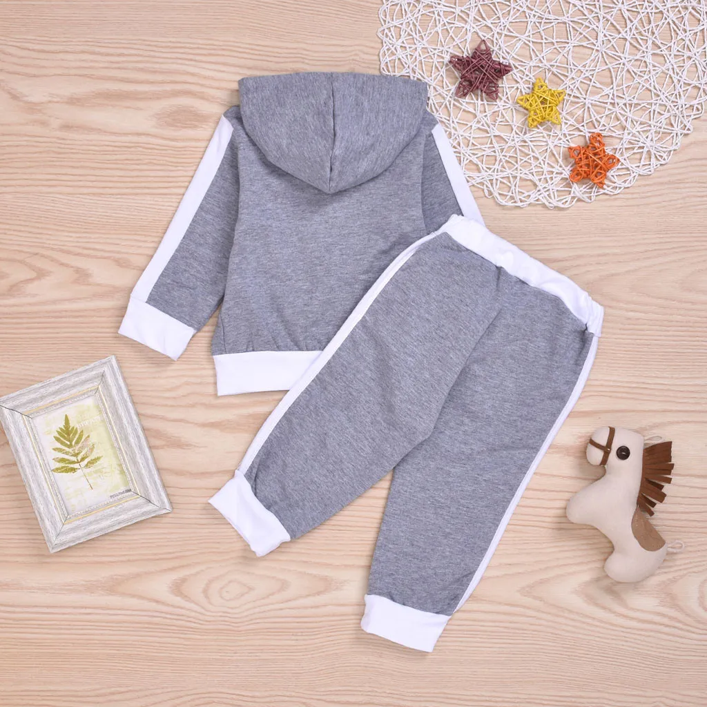 Одежда для маленьких девочек Осенние комплекты однотонные сетчатые спортивные