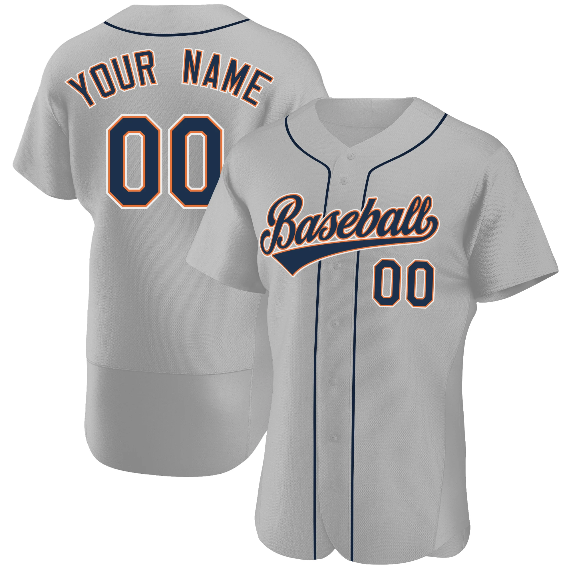 Custom Baseball Jersey Print Team Name/Number Breathable Soft Casual/Athletic Sleeve Sportswear for Men/Lady/Kids Any Colour