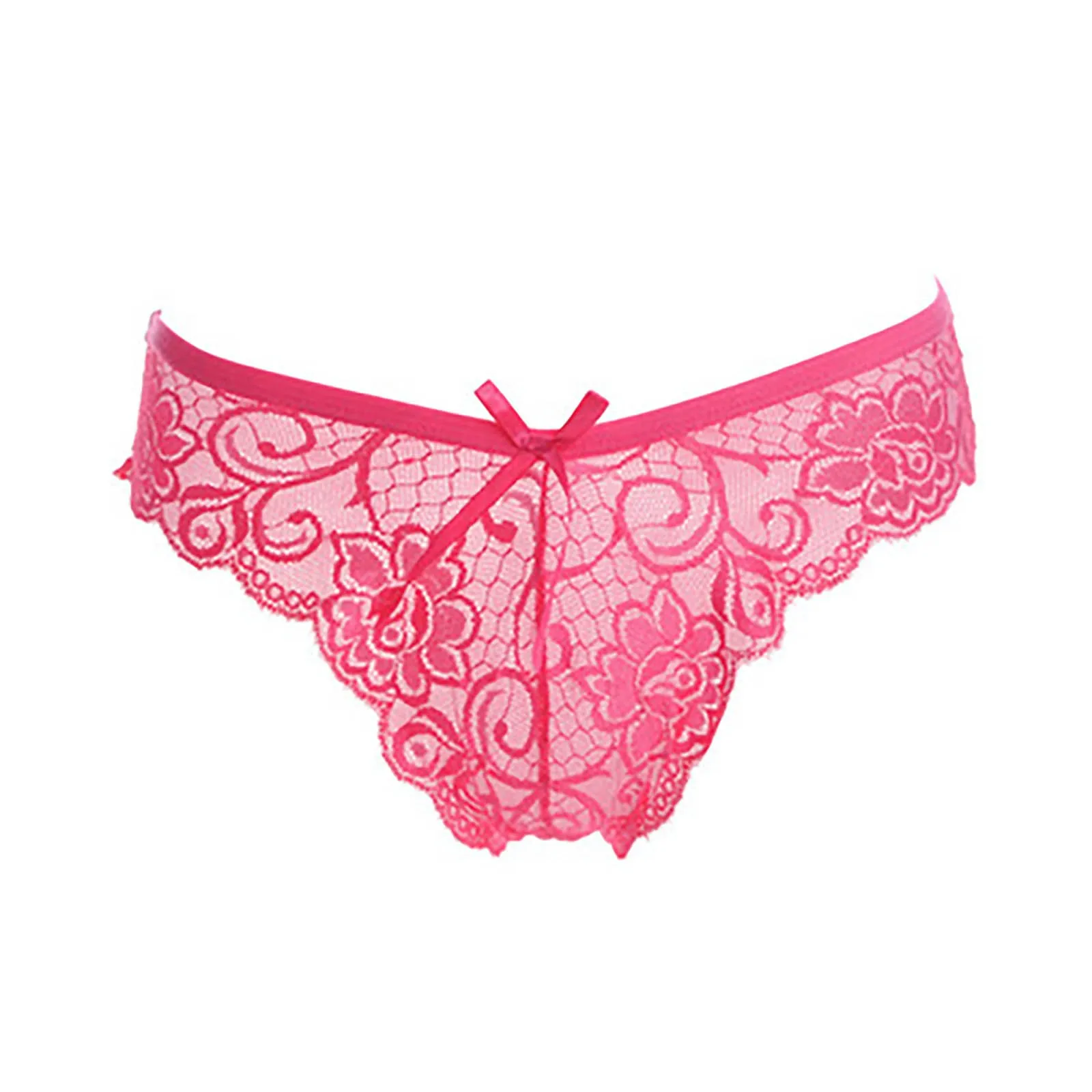 

1PC Sexy Women Lace Panties Underwear Seamless Transparent Panties Thongs Low Waist Hollow Briefs Solid Female Panty Lingerie