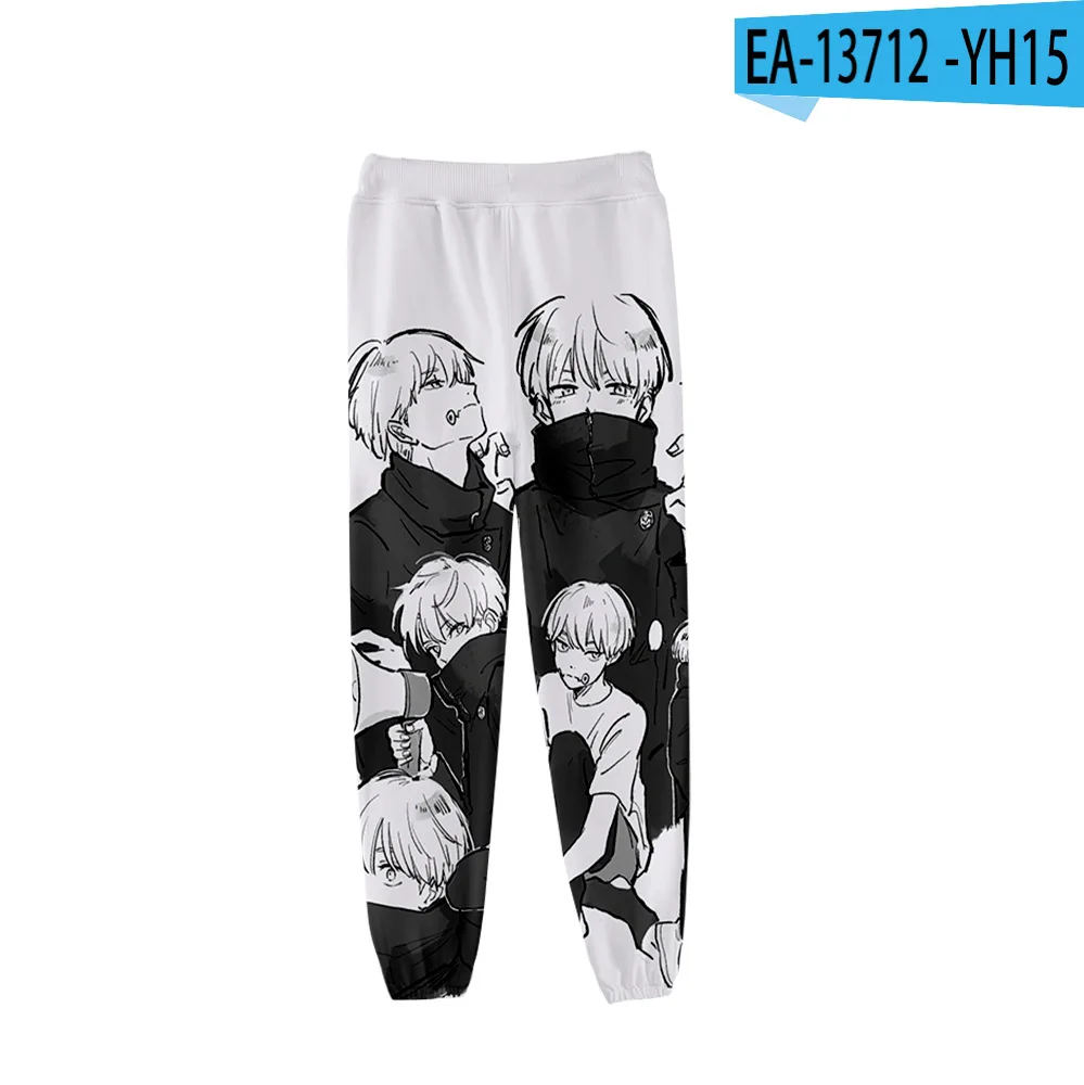 

2021 Anime Jujutsu Kaisen Trousers 3D Fashion Loose Sweatpants Women/Men Fitness Joggers Pants Autumn Hip Hop Sport Long Pants