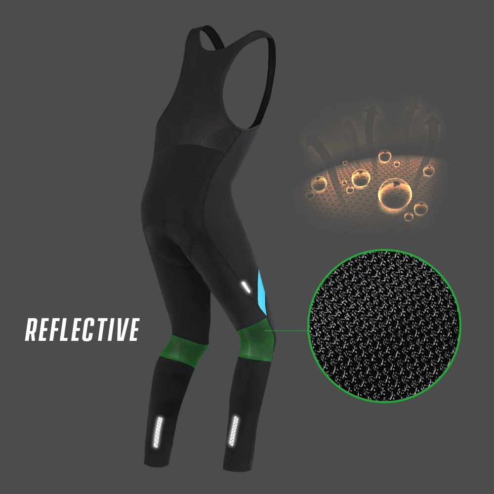 Santic Для мужчин Велоспорт комбинезон длинные брюки для девочек нагрудник