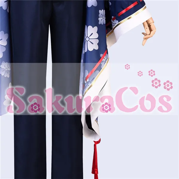 Touken Ranbu Online Nakigitsune hakusan yoshimitsu костюм для косплея топ+ брюки+ шляпа полный комплект