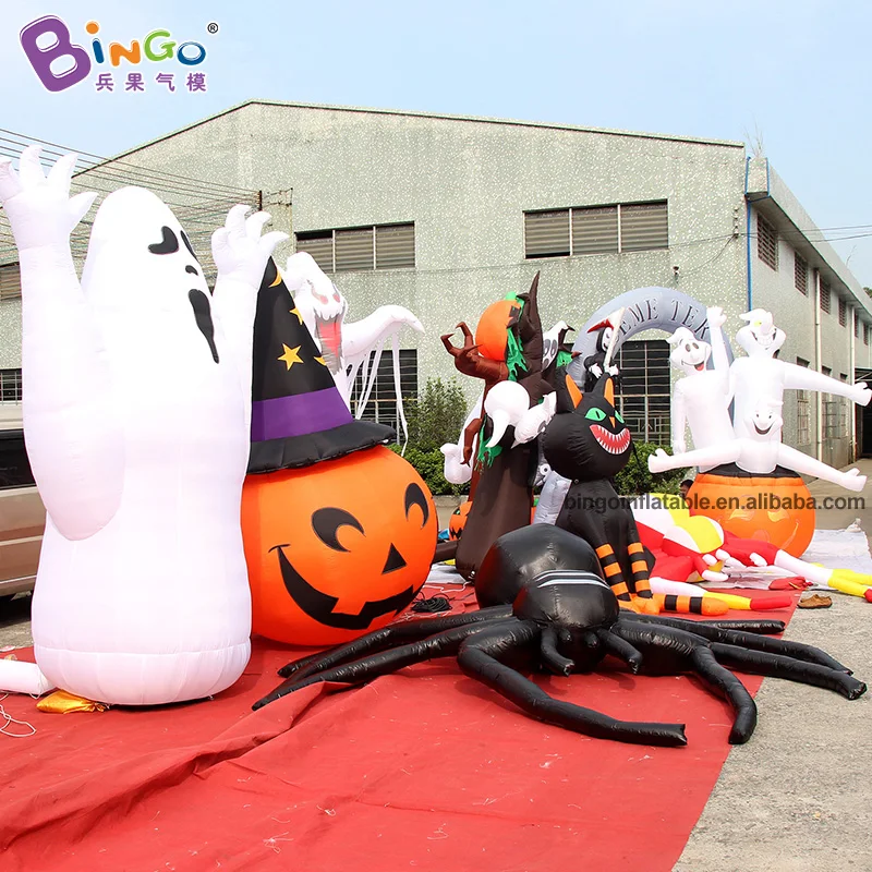 ADVERTISING TYPE 3mh inflatable ghosts with pumpkin model air blow Halloween item printed LOGO promotional toy made to order | Игрушки и