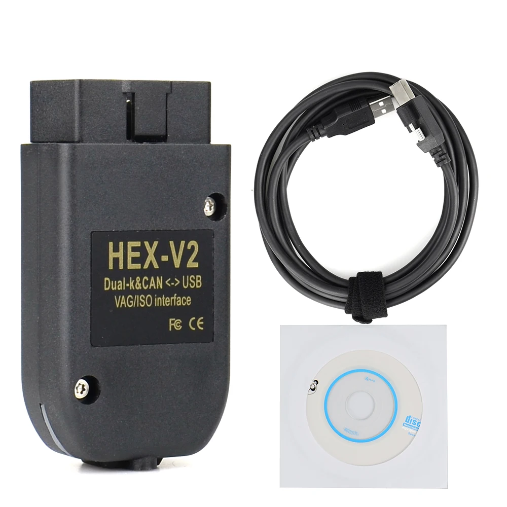 Vag com HEX V2 для vcds 21 3 автомобильного диагностического инструмента интерфейса Vw Audi