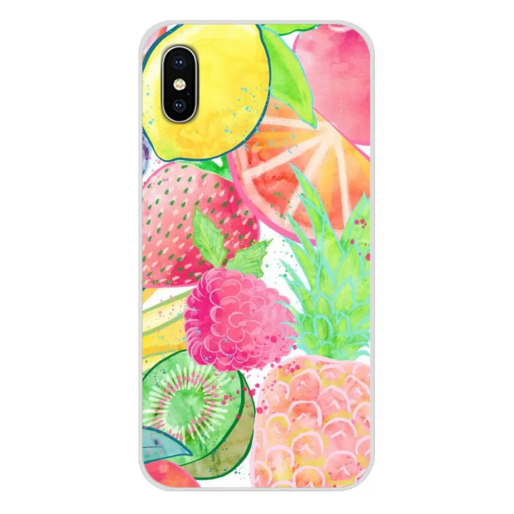 For Motorola Moto X4 E4 E5 G5 G5S G6 Z Z2 Z3 G G2 G3 C Play Plus Fruit Pineapple Orange Accessories Phone Cases Covers | Мобильные