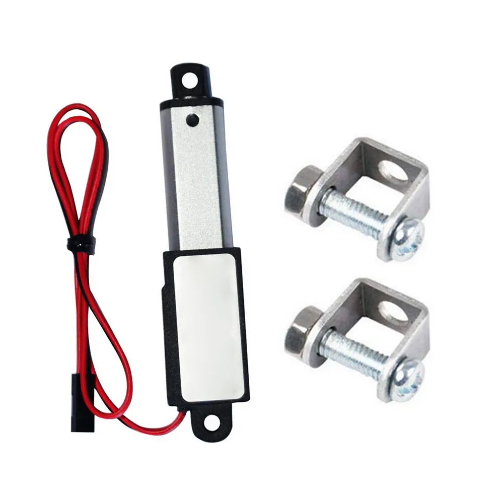 

Micro Linear Electric Actuator 12V 30/50N Speed Mini Waterproof Durable and Compact Stroke for Remote Controls Car with Brackets