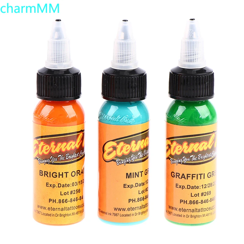14 цветов 30 мл краска для тела чернила татуировки Перманентный макияж красящая