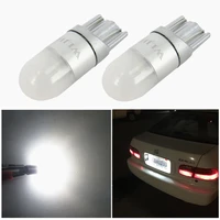wljh 2x 12v 24v car led light w5w t10 led bulb 3030 smd auto drl lights interior dome reading parking bulb clearance lamp white