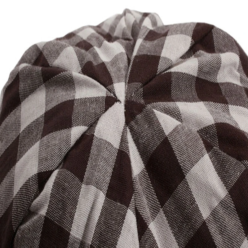 TOU -- детская розовая шляпа с бантом для девочек Модная кофейная в клетку Летняя