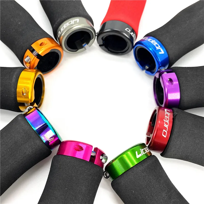 Литепро Вело Ручка 22.2мм 132мм Комфортная Губка Единичная Фиксирующая Кольцо Ручки Грипсы Горного Велосипеда MTB Mountain Складной Велосипед