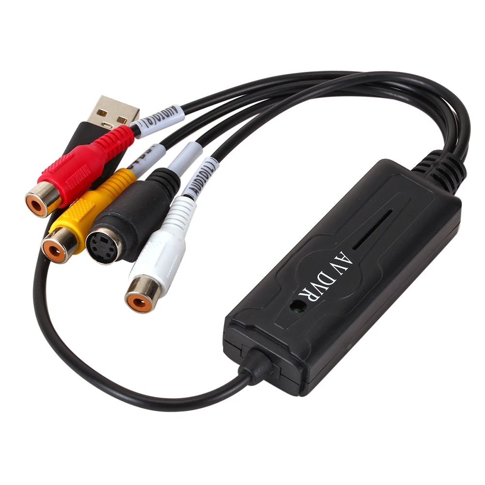 USB 2 0 адаптер для захвата аудио и видеосъемки в AV S RCA конвертер портативный DV/Hi8/VHS TV
