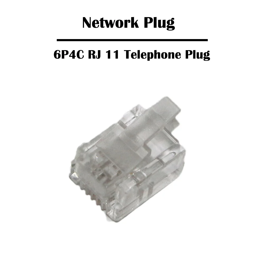 Сетевая вилка 1000 шт./лот RJ 11 6P4C Cat 3 UTP Ethernet прошедшая Fluke | Компьютеры и офис