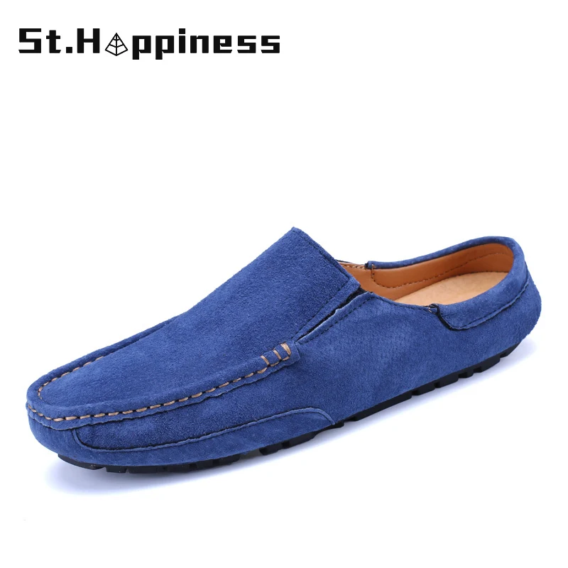 

New Fashion Men Shoes High Quality Soft Leather Loafers Moccasins Men's Flats Breathable Driving Shoes Casual Shoes Big Size 47