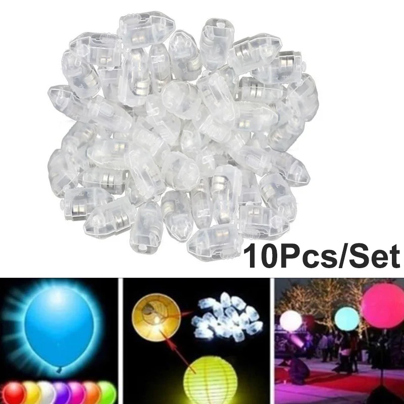 

10 шт./лот теплые светодиодные лампы для воздушных шаров, высококачественные мини светодиодные лампы для украшения свадебвечерние НКИ