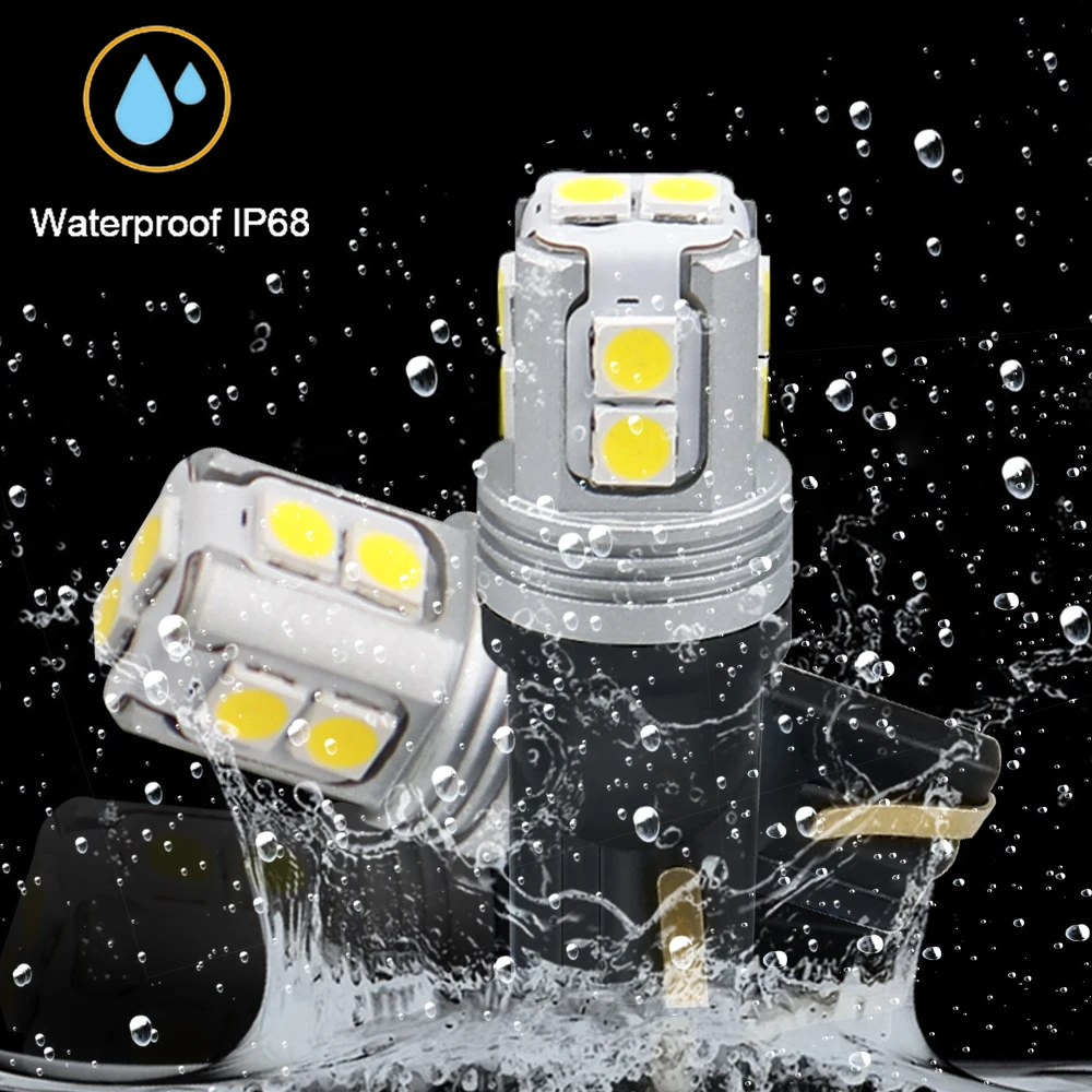 100X T10 W5W 194 Canbus 3030 10SMD Автомобильный светодиодный фонарь 600LM внутренний маркер Лицензия парковка Чтение свет 6000K авто лампа