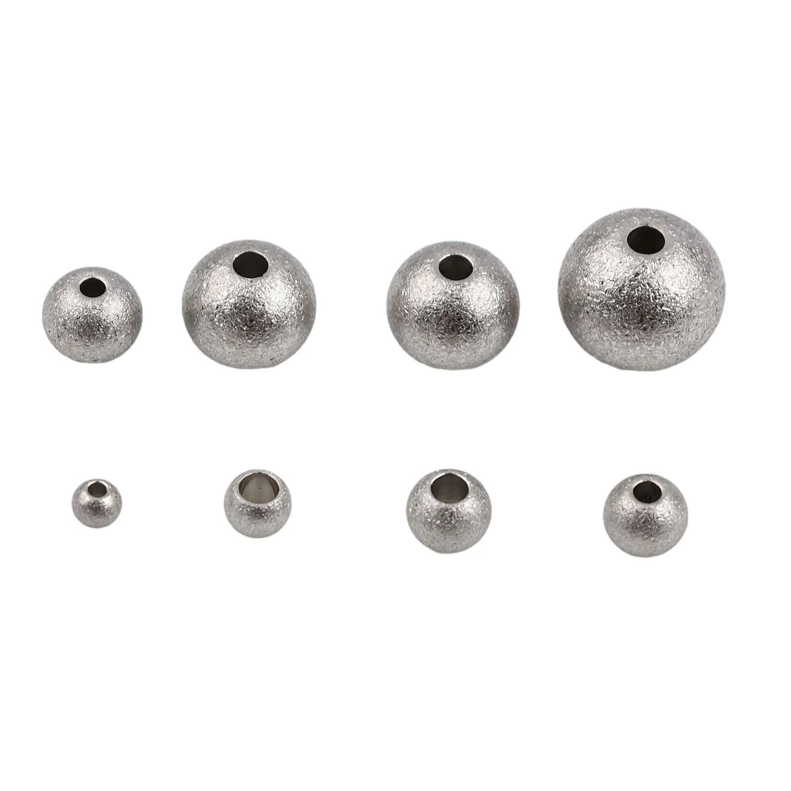 

10pcs/lot 3mm-10mm 100% Stainless Steel Hollow Ball Metal Beads Spacer Beads For Jewelry Making DIY Bracelet Nekclace