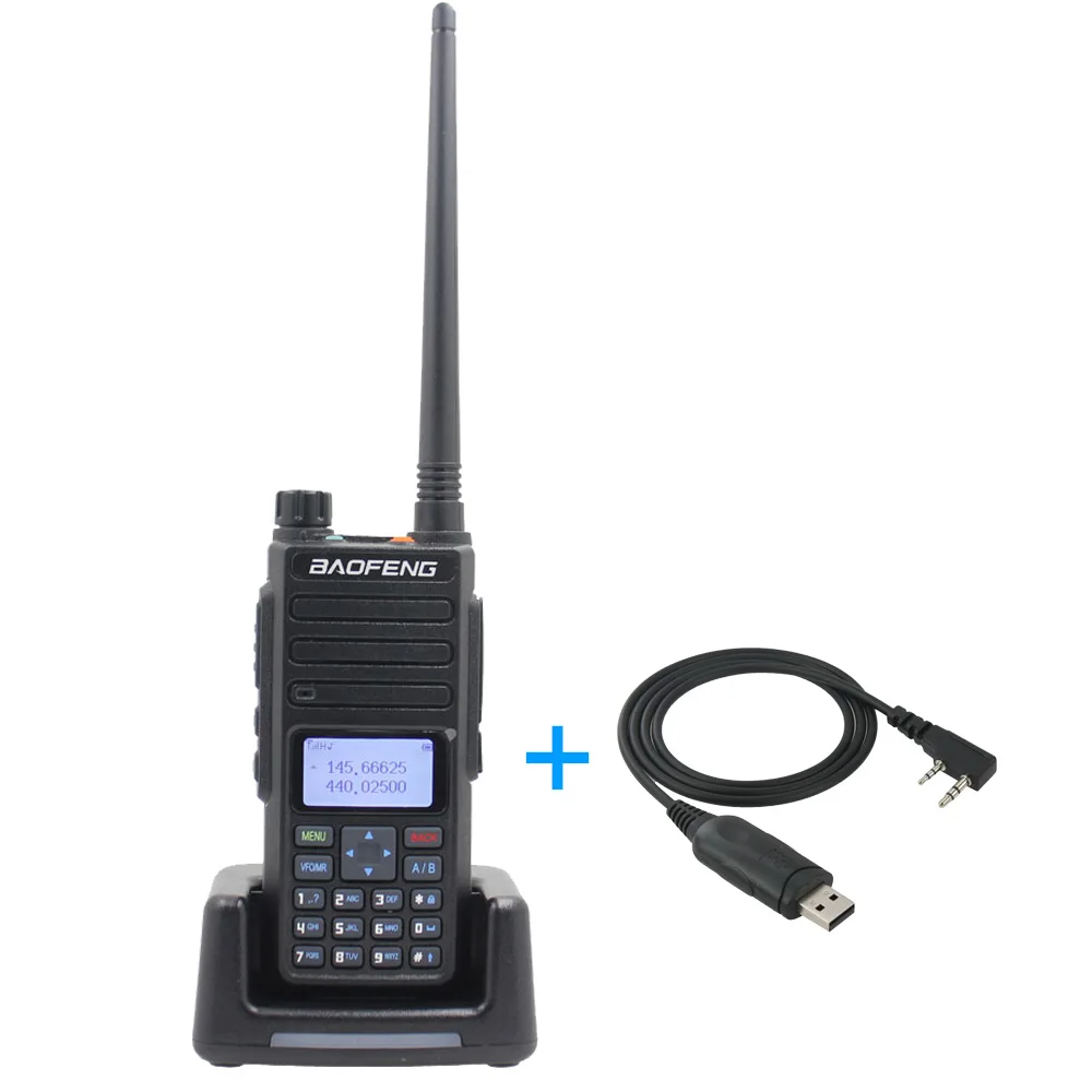 BF-H6-USB Baofeng иди и болтай Walkie Talkie “иди и 10 км BF-H6 VHF 136-174 МГц UHF 400-520 МГц Ручной портативное Любительское радио 10 Вт Мощный двухстороннее радио - Цвет: BF-H6-USB