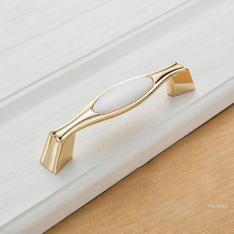 Дверные ручки для кухонной фурнитуры золото круглые шкафа На ящики белое