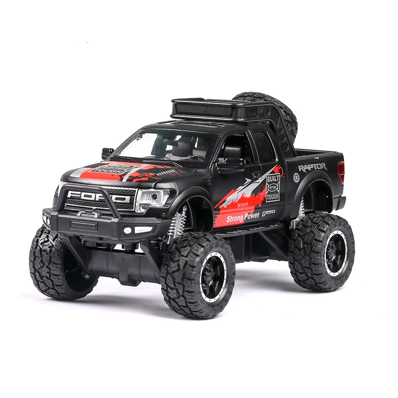 No Original Box 1:32, Ford Raptor F150, пикап, сплав, модель автомобиля, оттягивается, литая под давлением, Игрушечная машина, модель автомобиля, подарок, игрушки для детей, день рождения - Цвет: No Original Box