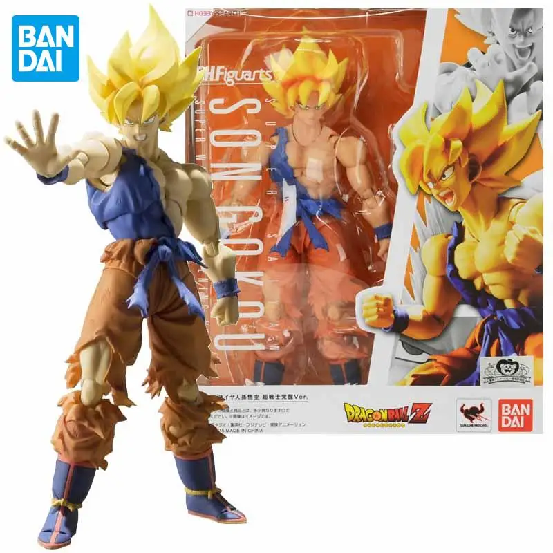 

Bandai Tamashii Nations Dragon Ball Z Kakarotto Super Saiyan Warrior Awakening Son Goku S.h. Figuarts Action Figure Kids Toys