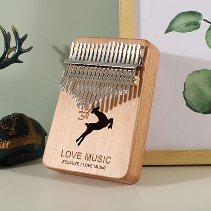 

H053 Kalimba Thumb Piano 17 Keys, Portable Finger Piano Musical Instruments Piano Gifts Quirky Gifts
