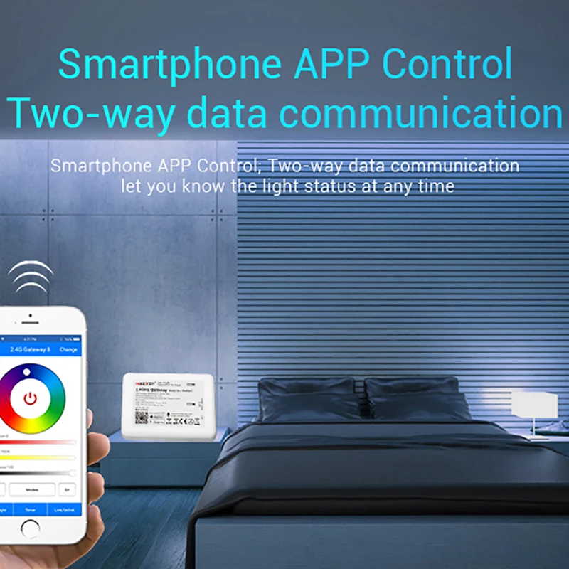 Новинка светодиодный Wi Fi контроллер умный беспроводной шлюз 2 4 ГГц голосовой Rgb
