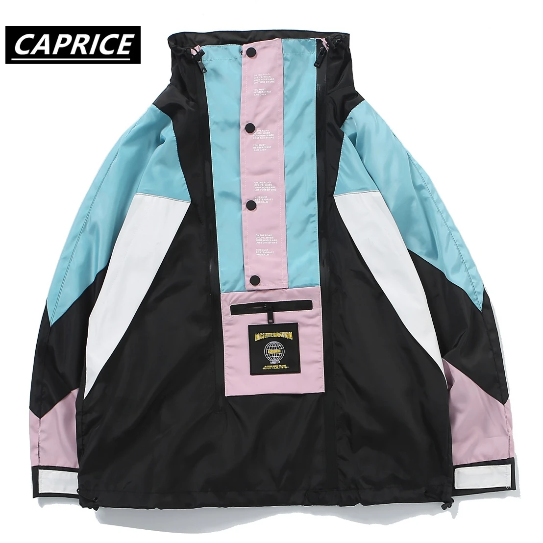 Уличная одежда с задними карманами полумолния пуловер ветровка спортивные