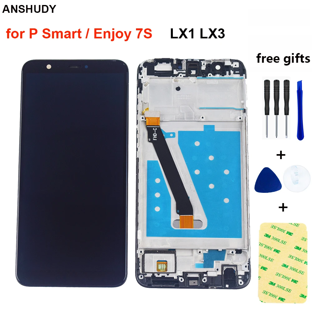Для huawei P Smart ЖК дисплей для Enjoy 7S FIG LX1/FIG L21 сенсорный экран дигитайзер сенсорная