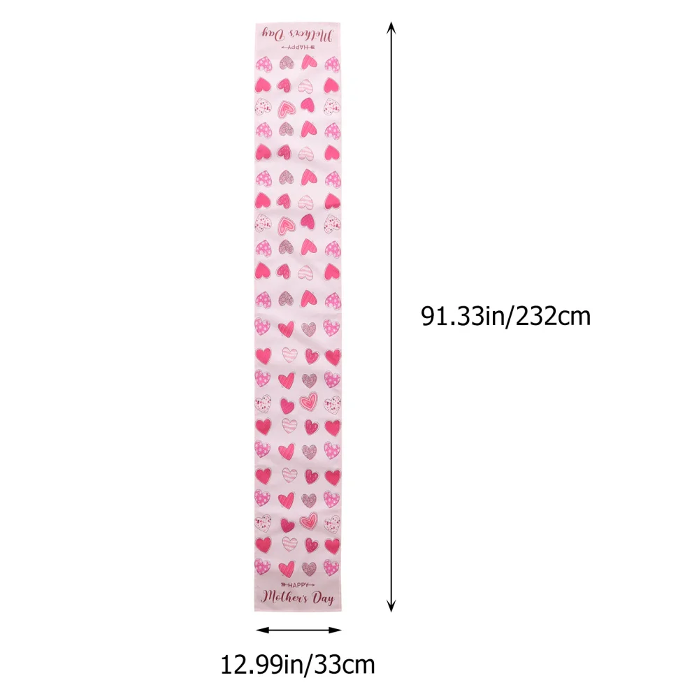 

1Pc Creative Festival Table Runner Delicate Tablecloth for Mother's Day