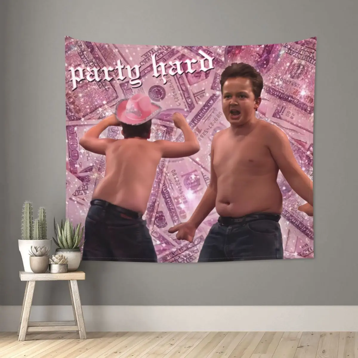 

Gibby Party Energy Meme Tapestry Hippie Polyester Wall Hanging ICarly Home Decor Curtain Mandala Tapestries