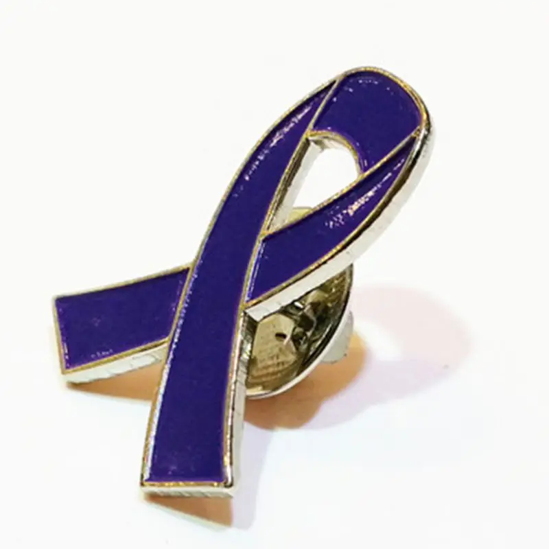 10 шт./компл. женские ювелирные изделия эмаль фиолетовой ленточкой брошь на