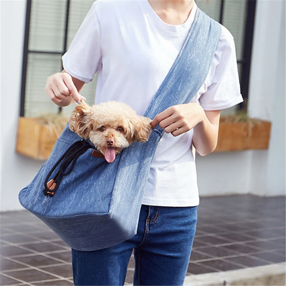 Дорожная сумка для переноски маленьких собак слинг плечевой ремень