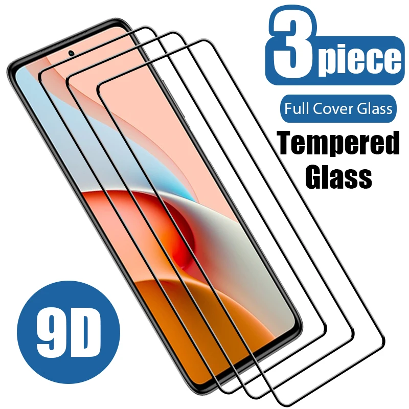 

Закаленное стекло с полным покрытием для Xiaomi Redmi note 11 10 9 8 7 6 Pro Max, Защитная пленка для экрана Redmi note 10S 9S 9T 8T, стекло, 3 шт.