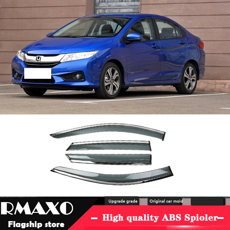 Для HONDA CITY 2015-2018 Пластиковый оконный козырек вентиляционные оттенки Защита от