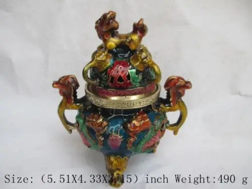 Рождественский Подарок Китайская перегородчатая эмаль кадилах гигантские
