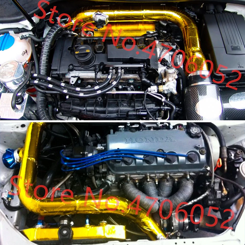 Отражающая Золотая Тепловая лента воздухозаборник отражающая теплоизоляция