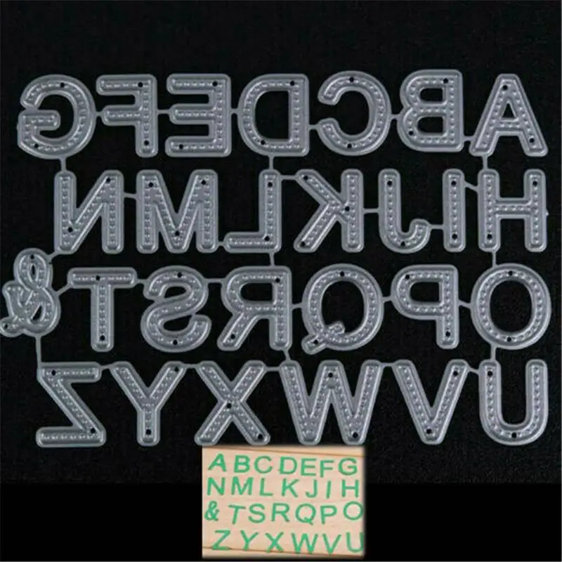 

26 Letter Decoration Card Metal Cutting Die Stamping Die Scrapbook Scrapbook Paper Template DIY