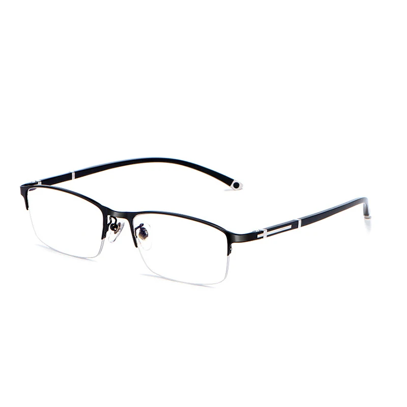 GUN-Half Rimless Высокое качество, мужские очки, оправа, оптические очки по рецепту, оправа для мужчин, ультралегкие очки, очки, очки - Цвет оправы: GUN-Half Rimless