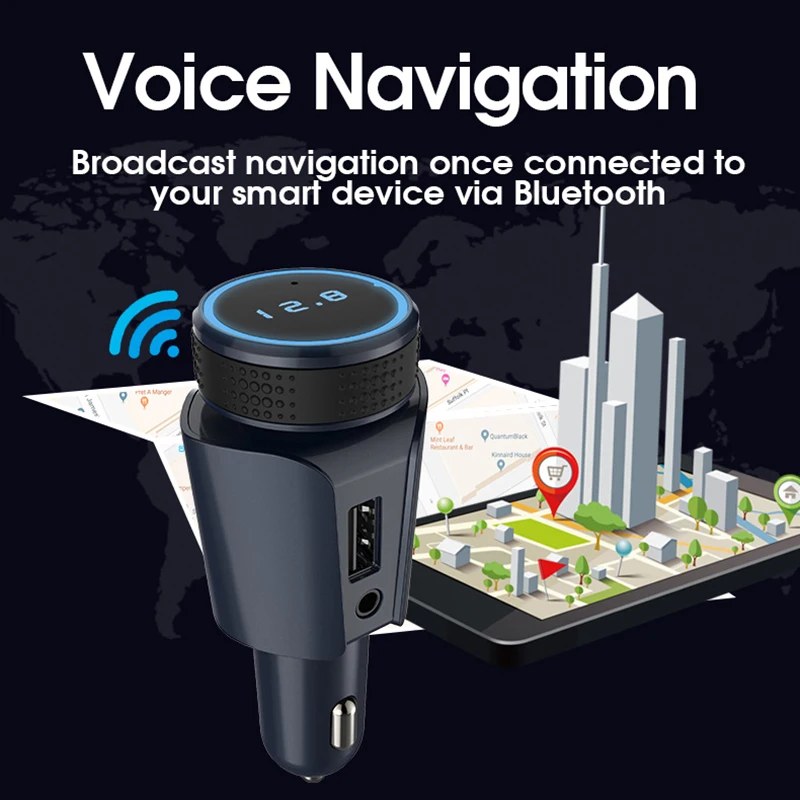 Автомобильное зарядное устройство с Bluetooth автомобильный стерео MP3-плеер