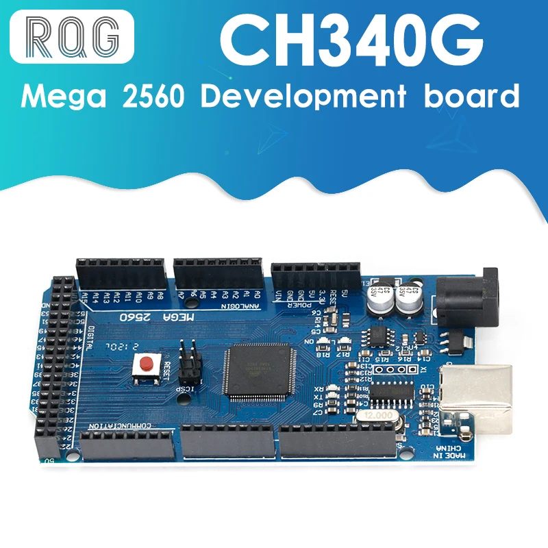 Мега 2560 R3 Mega2560 REV3 (ATmega2560 16AU CH340G) плата на USB кабель совместим с arduino [без
