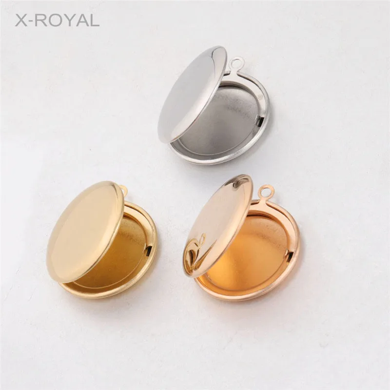 X ROYAL 5 шт./партия из нержавеющей стали круглое фото ожерелье с бусинами кубиками