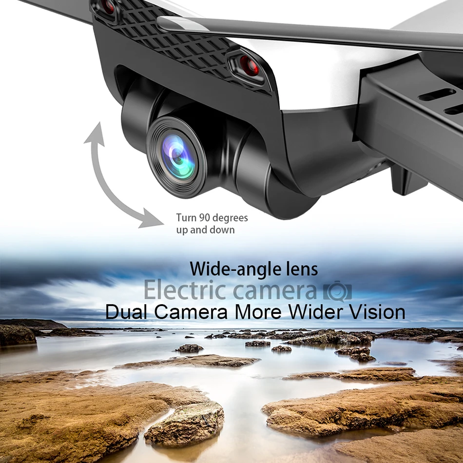 KEELEAD M69G FPV RC Дрон 4K 1080P WiFi HD Двойная камера s Дрон складной мини Дрон жесты фото Квадрокоптер с камерой VS F11 Pro
