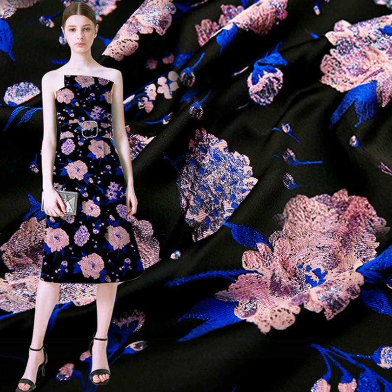 Жаккардовая ткань легкая Роскошная занавеска из жаккардовой ткани с цветочным