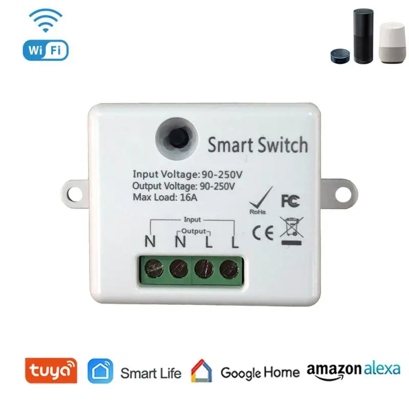 Выключатель Tuya Smart Life 16 А Wi-Fi дистанционное управление через приложение |