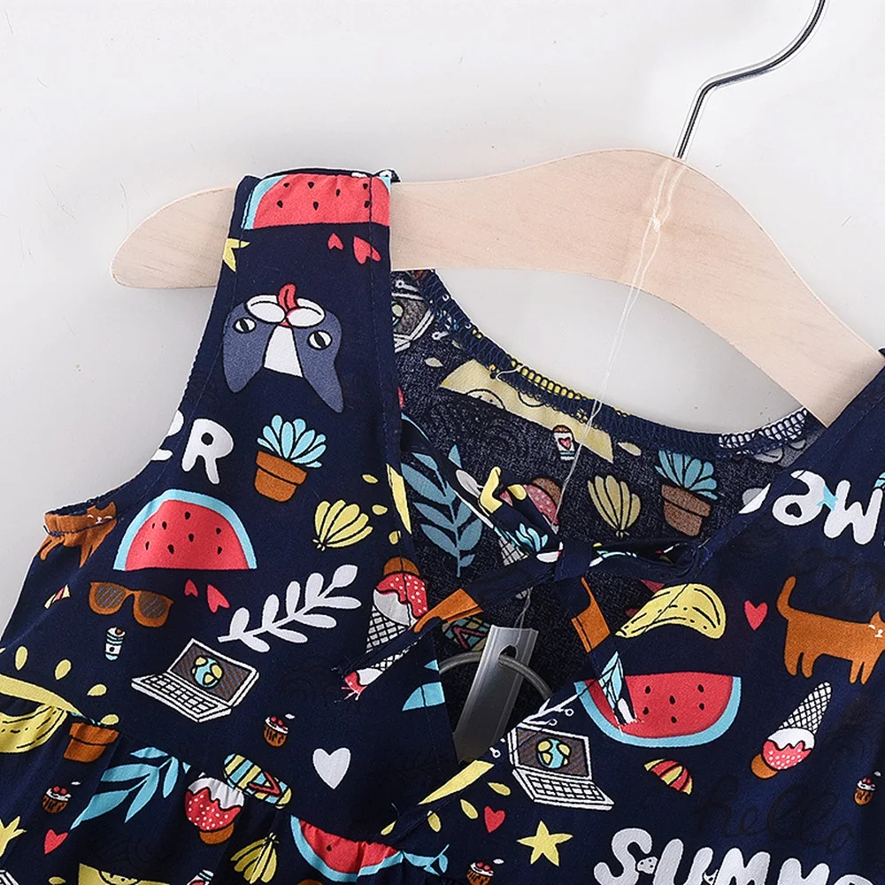 Новое Детское платье детская одежда принцессы летние новые модные детские