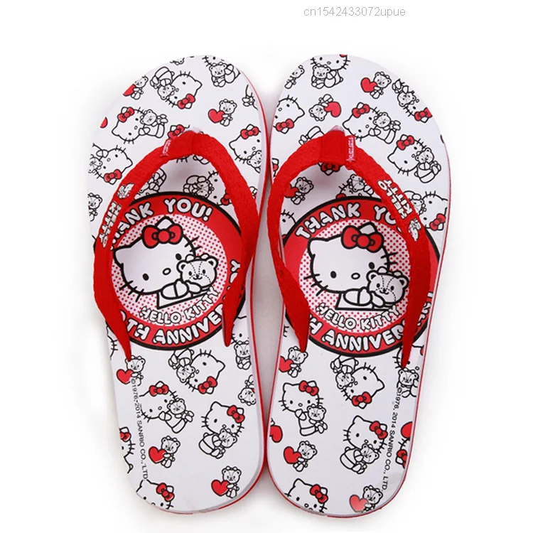 Женские шлепанцы Sanrio Kawaii Y2k розовые Hello Kitty уличные сланцы дамские мюли женская