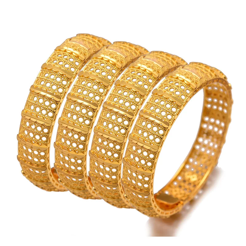 Браслет женский Эфиопский золотого цвета 24 к|Браслеты| |