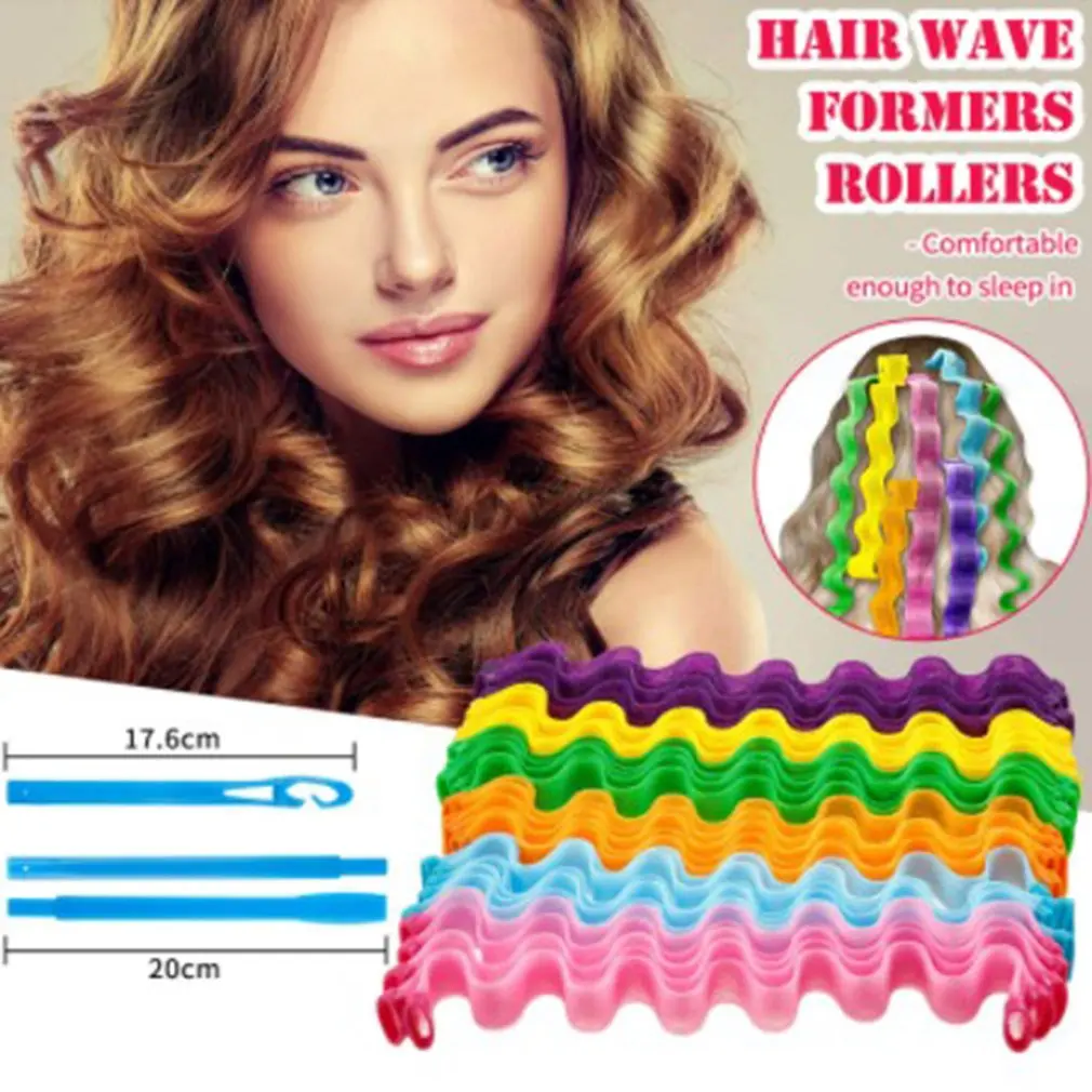 

Hair Curler Spiral Curler No Heat Wave Curler Styling Kit No Heat Damage Suitable For Most Hair Types